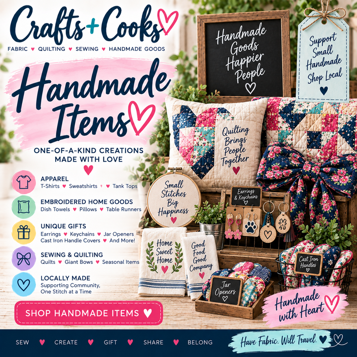 Handmade by Crafts + Cooks
