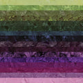 Batiks Hand Dye Twilight Grove, 10" Square