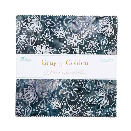 Gray and Golden 10" Layer Cake