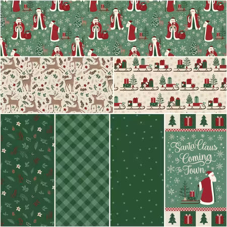 Christmas Time 1 yard bundle, 7 pieces