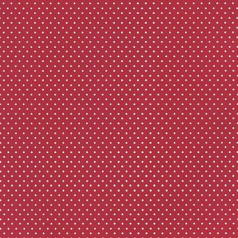 Lipstick Red - Pin Dots Cotton Fabric