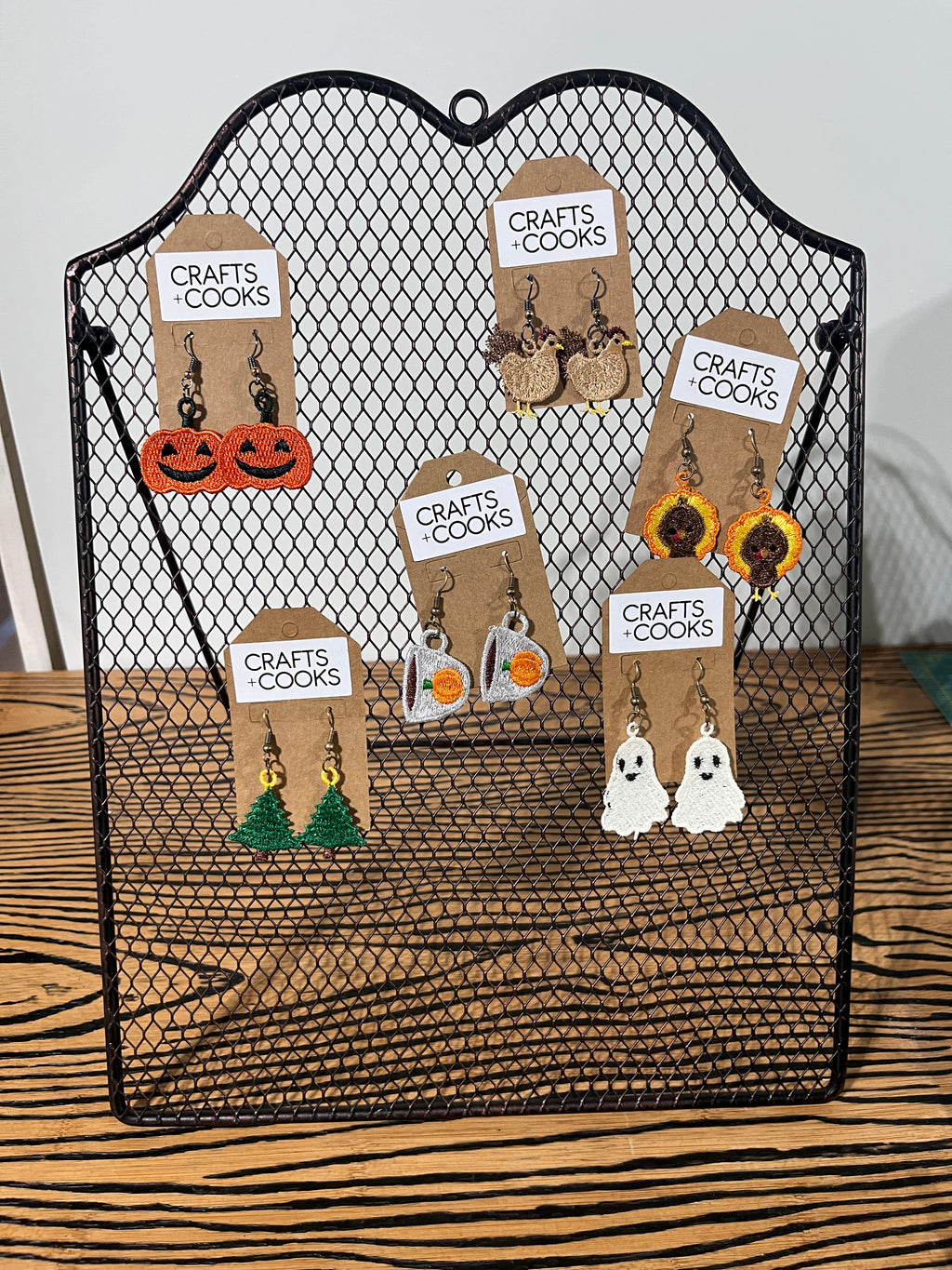 Earrings (Free Standing Lace)