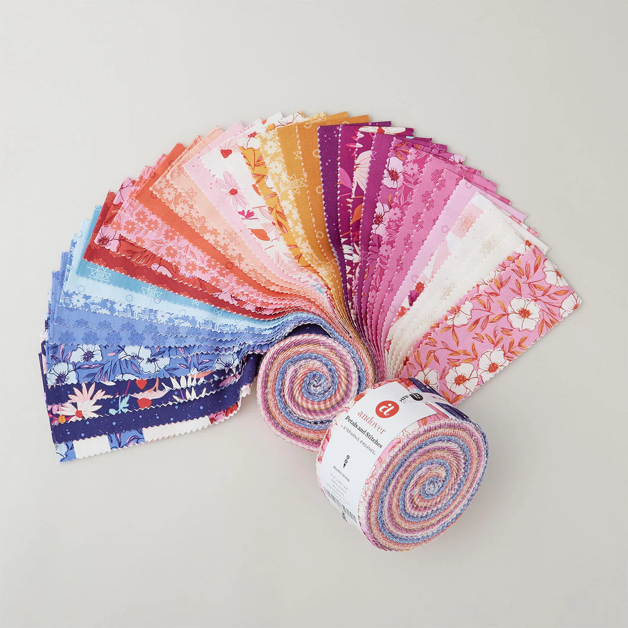 Petals and Stitches 2.5" Strip Jelly Roll
