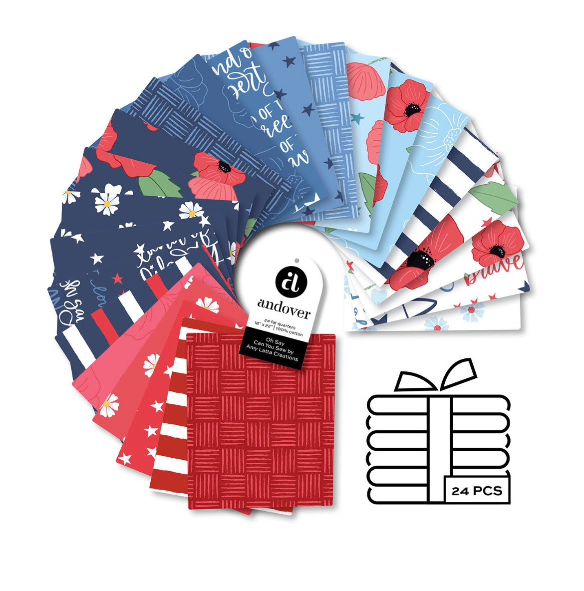Fat Quarter Bundle - Oh Say Can You See