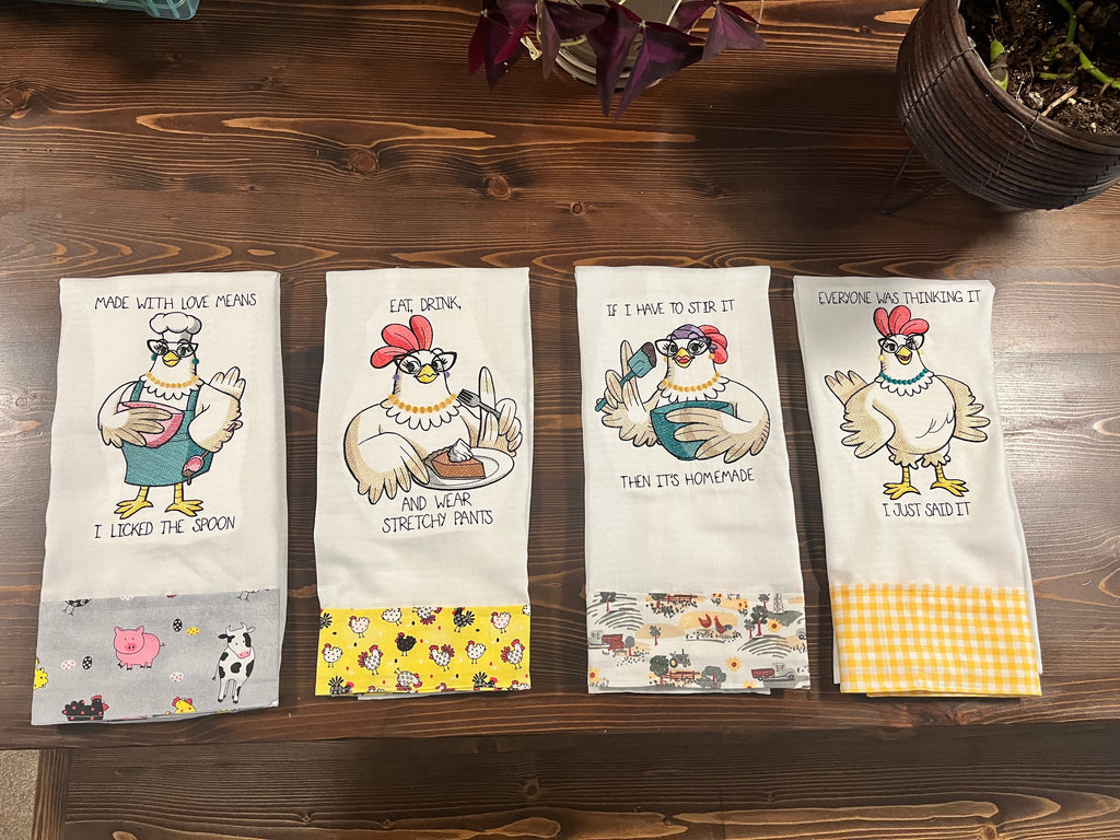 Embroidered Tea Towel