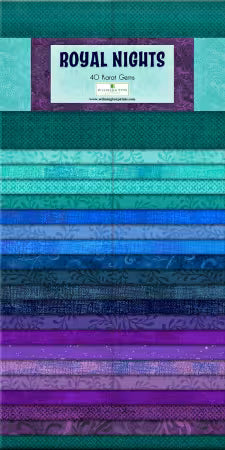 Royal Nights 2.5" Jelly Roll Strips