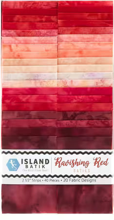 Ravishing Reds 2.5" Strips Jelly Roll