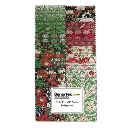 Holiday Nouveau, 2.5" Strips Jelly Roll