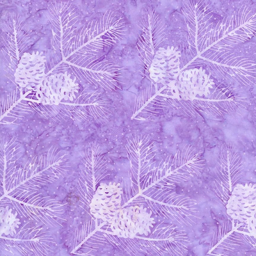 Tonga Batik Lilac Picotage Leaf