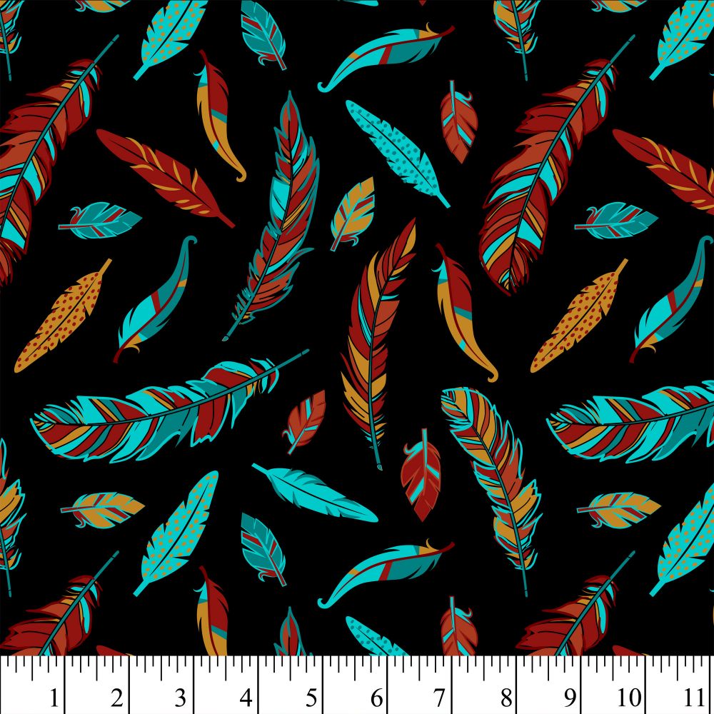 WHIMSY FEATHERS 1 Yard Precut