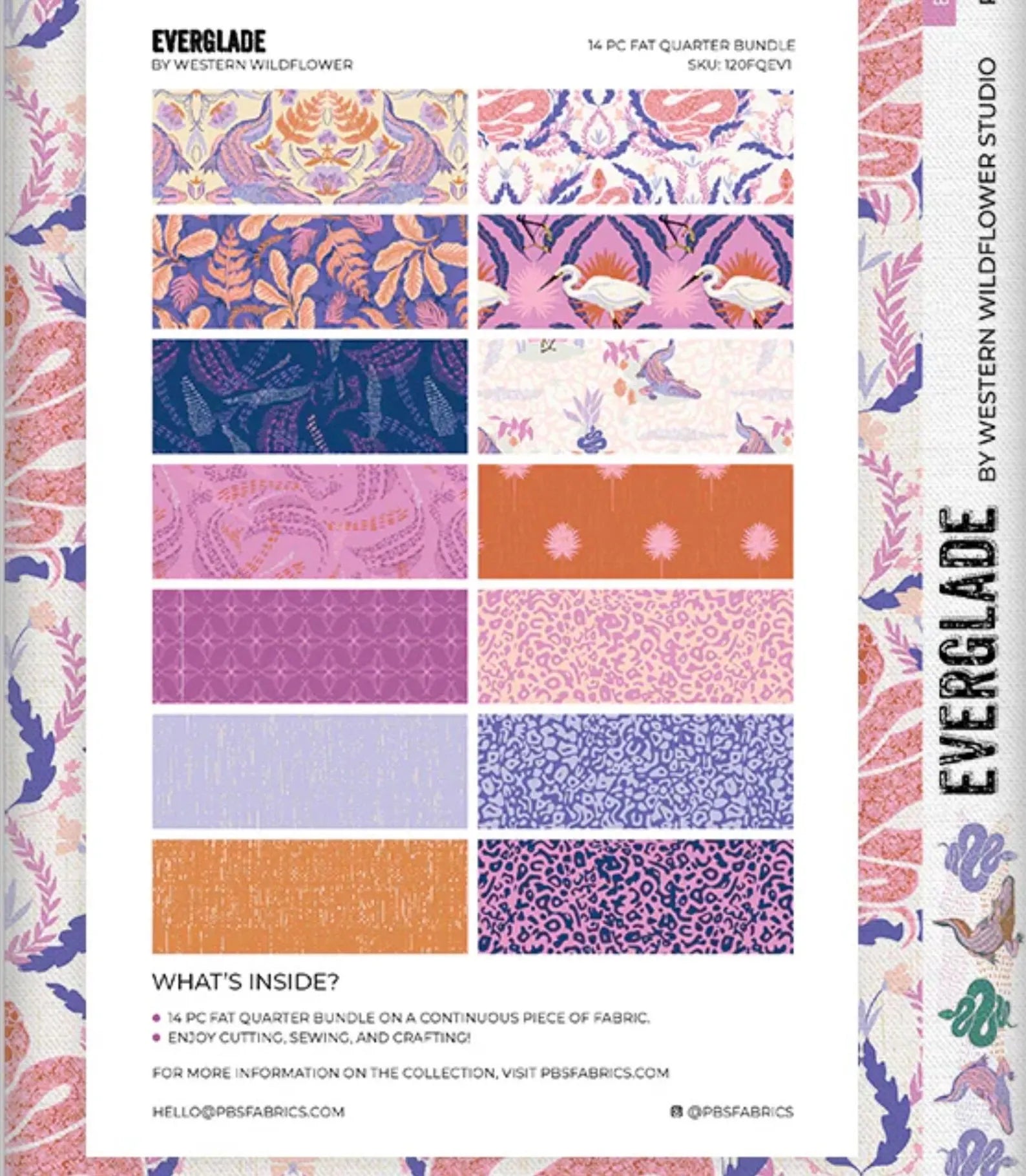 Everglade Flatfold 14 Fat Quarters